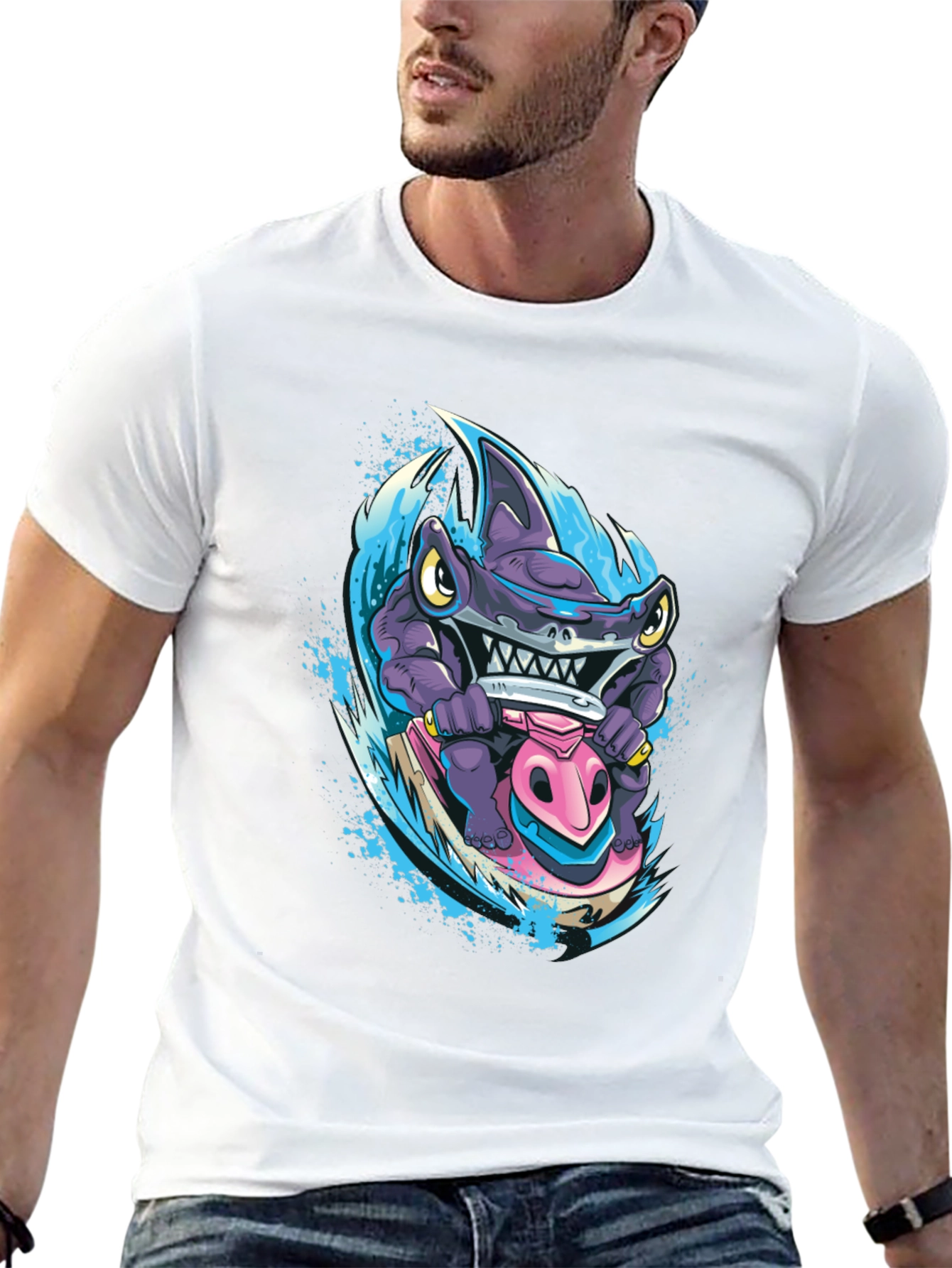 Shark Jet Ski T-Shirt