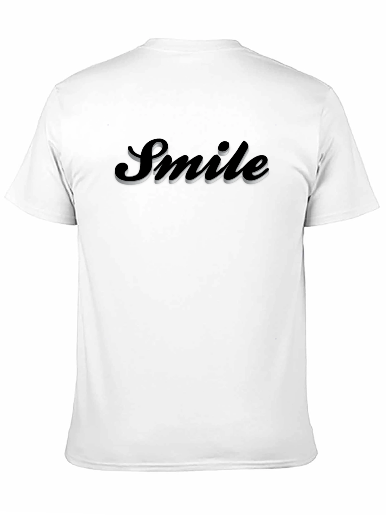 Smile Graphic Black T-Shirt - Trendy Casual Wear