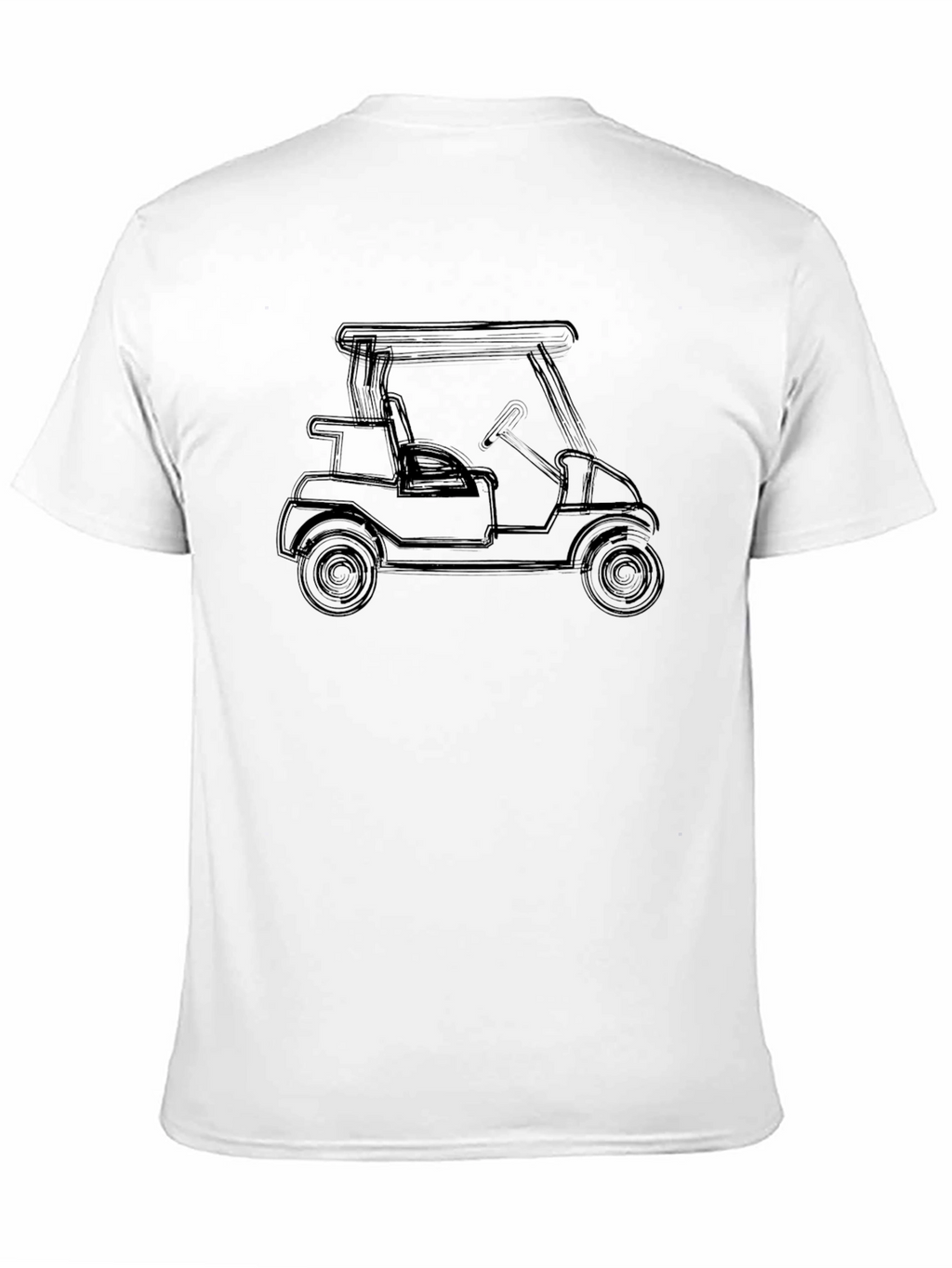 Golf Cart Graphic T-Shirt - Black