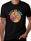 Pump or Jump Retro Biker T-Shirt