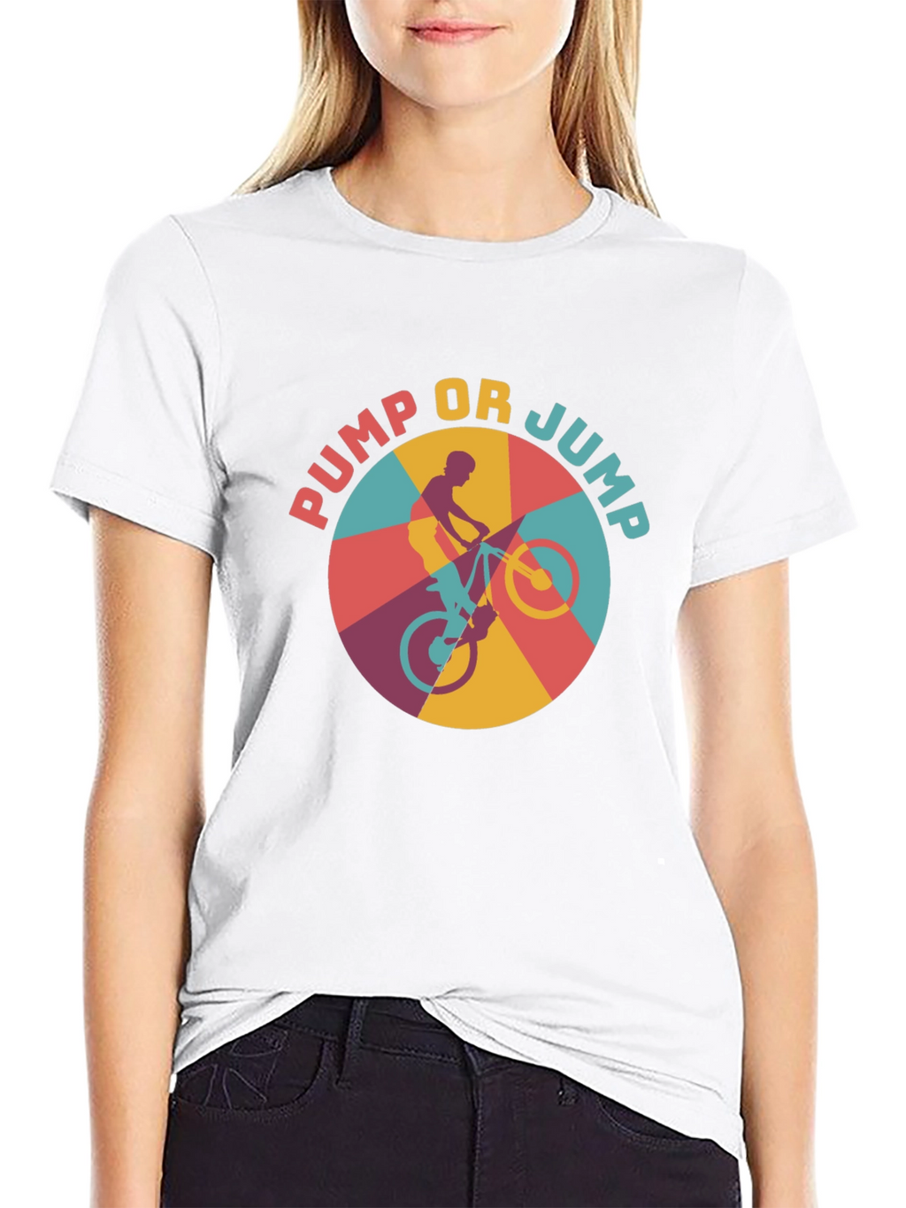 Pump or Jump Retro Biker T-Shirt