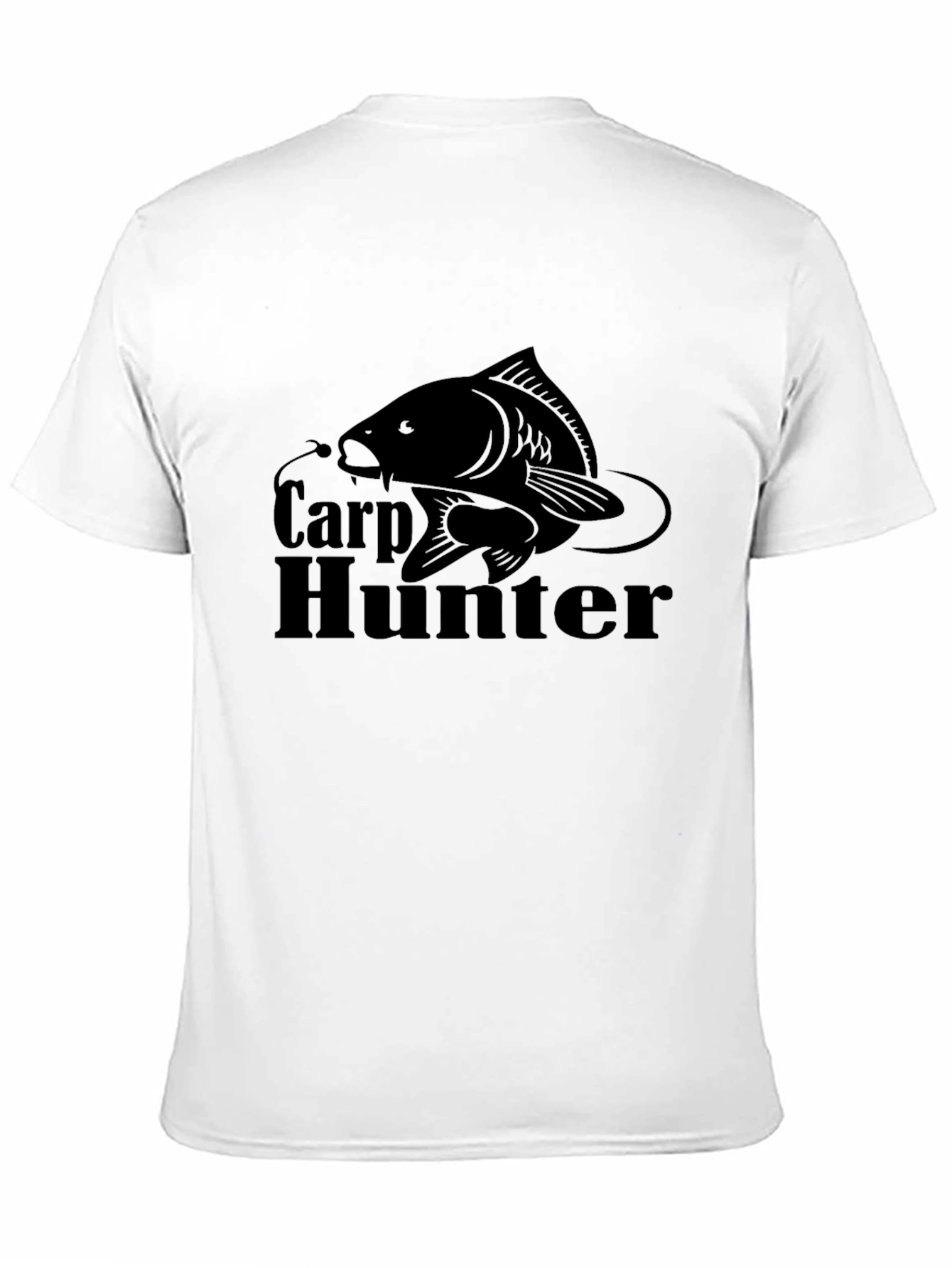 Carp Hunter Black T-Shirt - Fishing Graphic Tee