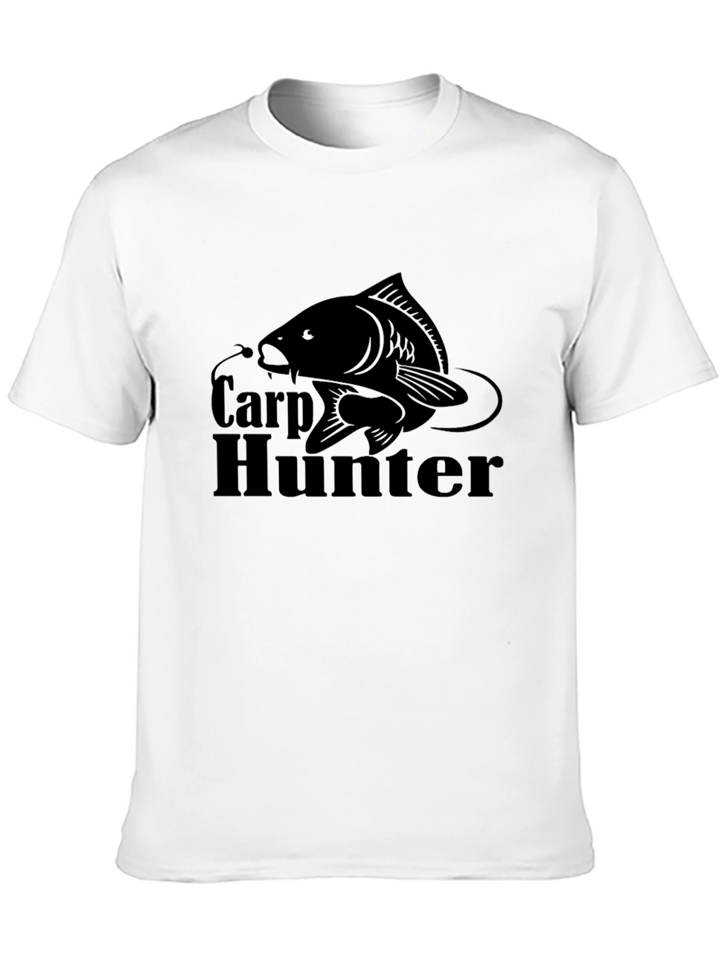 Carp Hunter Black T-Shirt - Fishing Graphic Tee