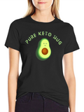 Pure Keto Hug T-Shirt - Avocado Graphic Tee