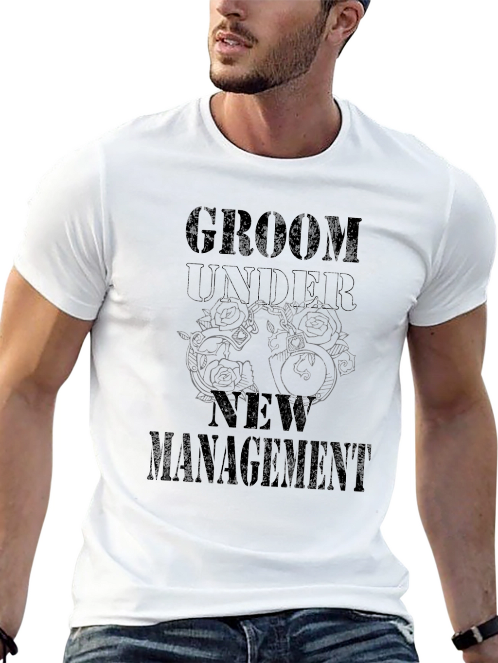 Groom Under New Management Graphic Tee - Black