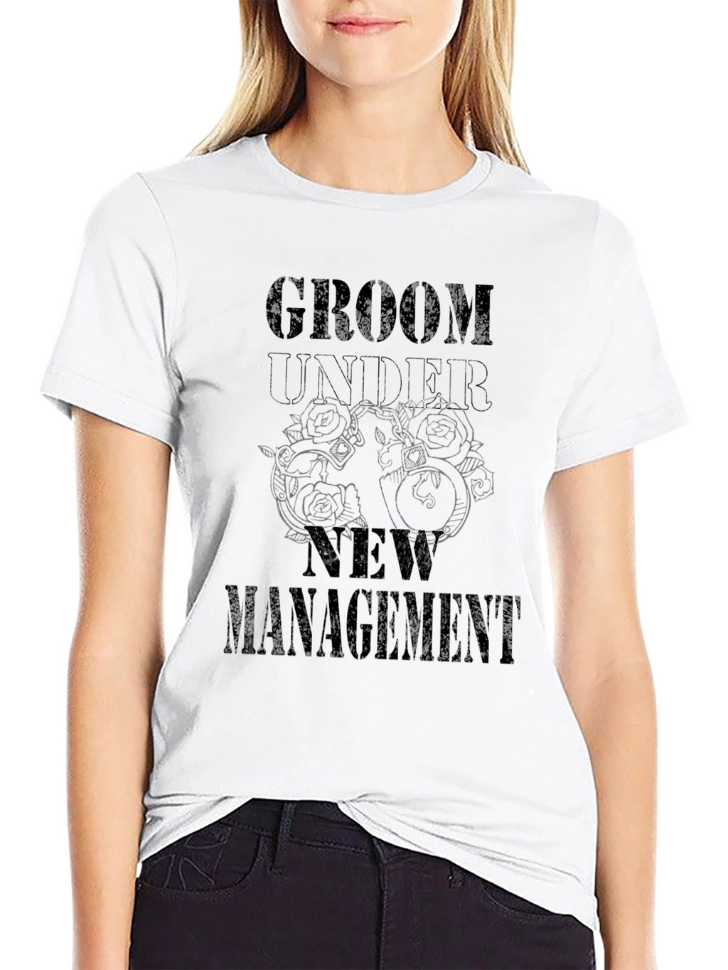 Groom Under New Management Graphic Tee - Black