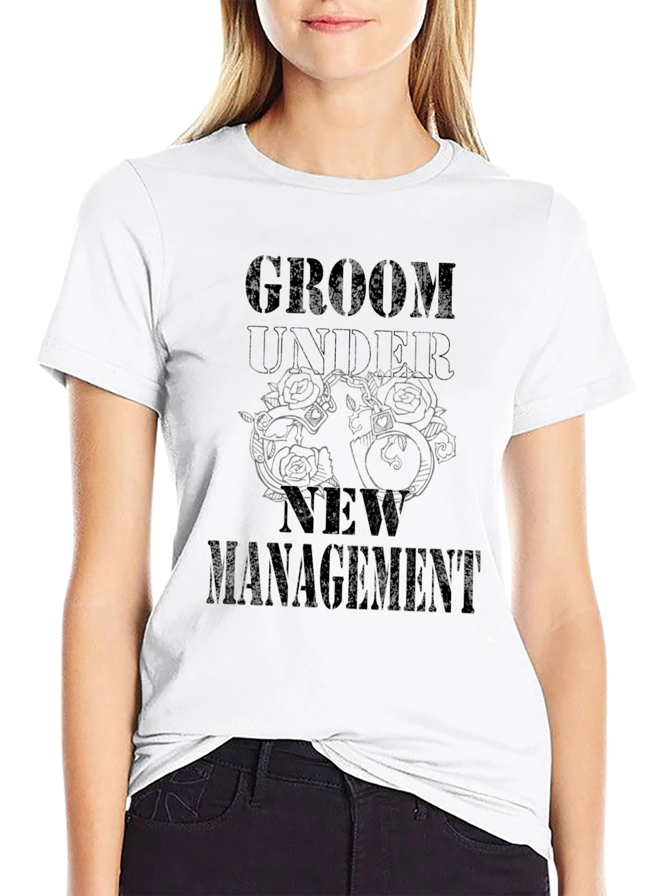 Groom Under New Management Graphic Tee - Black