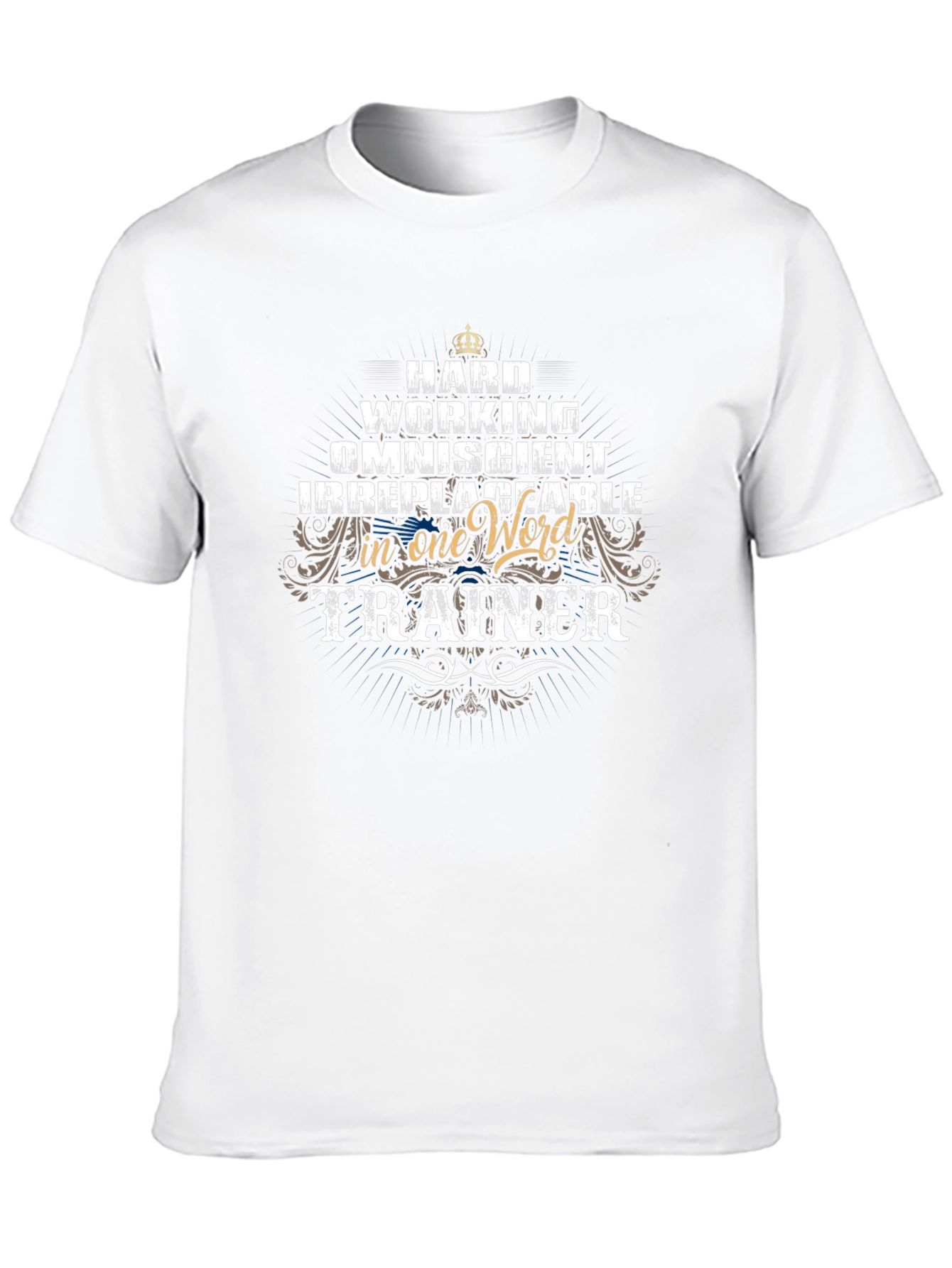 Hard Working Trainer Black T-Shirt