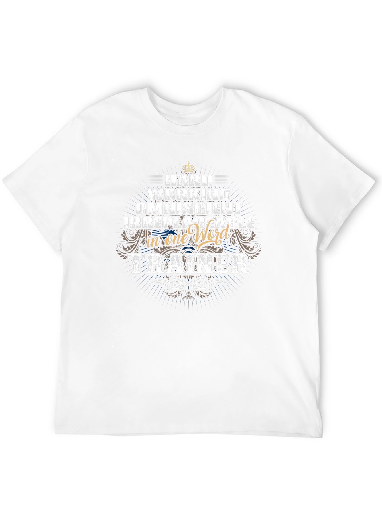 Hard Working Trainer Black T-Shirt