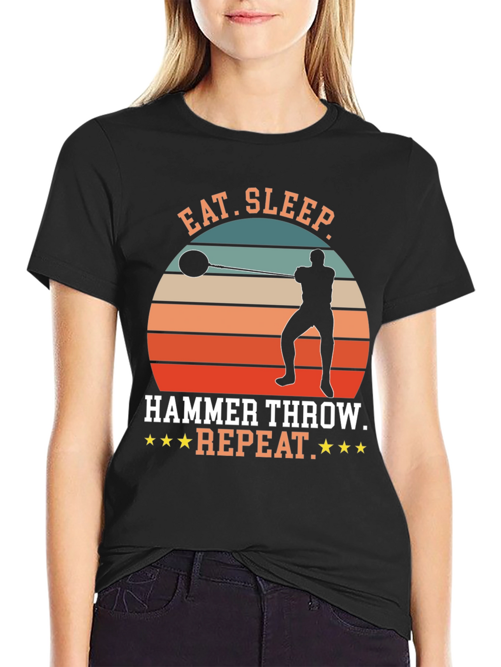Eat Sleep Hammer Throw Repeat T-Shirt