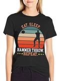 Eat Sleep Hammer Throw Repeat T-Shirt
