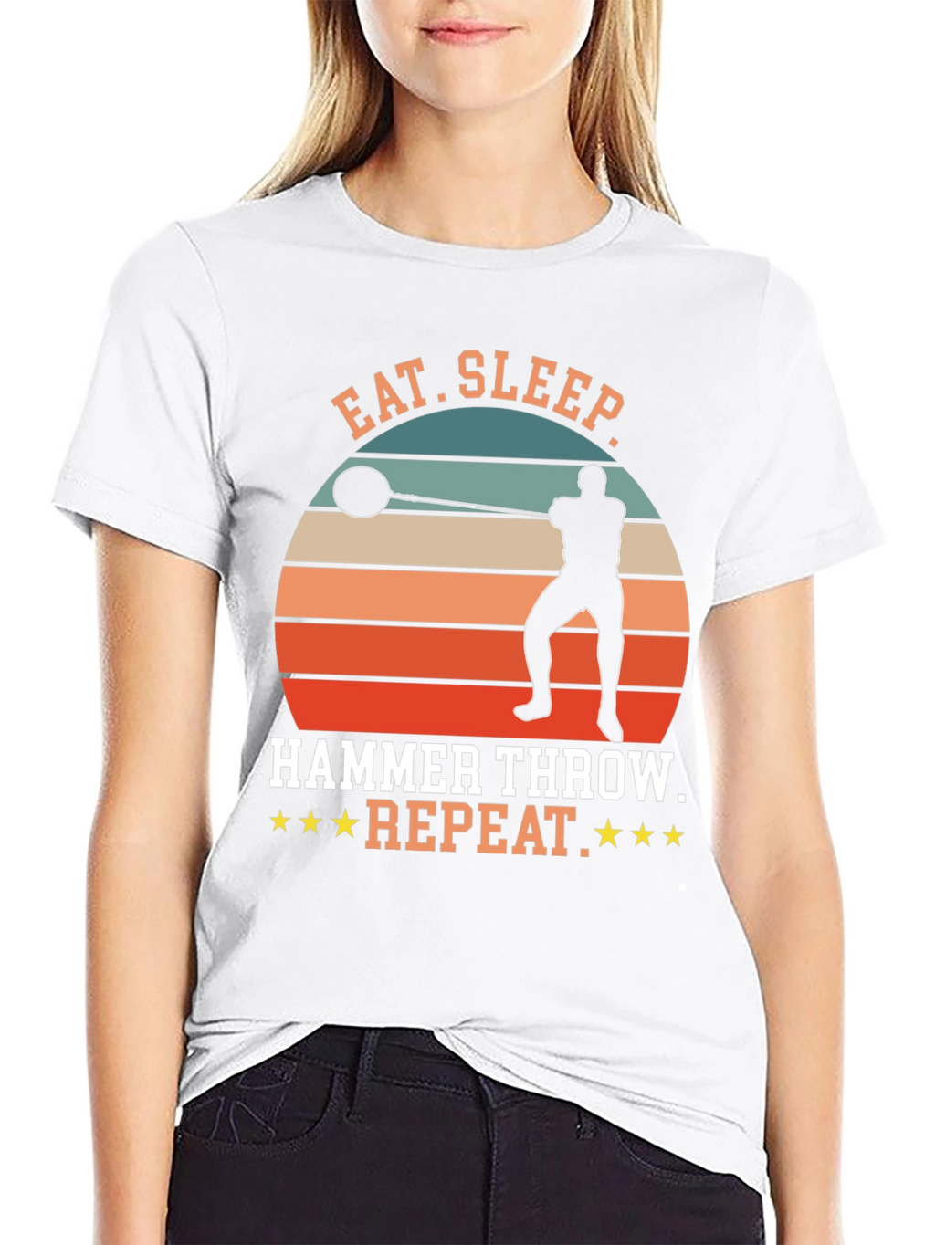 Eat Sleep Hammer Throw Repeat T-Shirt