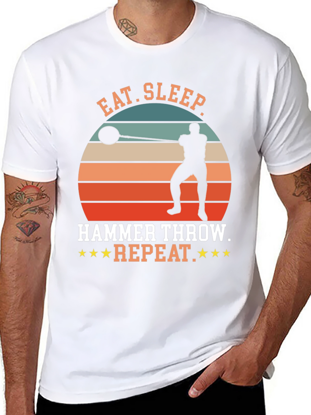 Eat Sleep Hammer Throw Repeat T-Shirt