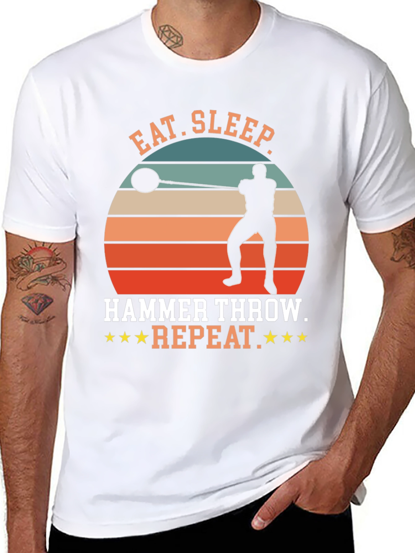 Eat Sleep Hammer Throw Repeat T-Shirt