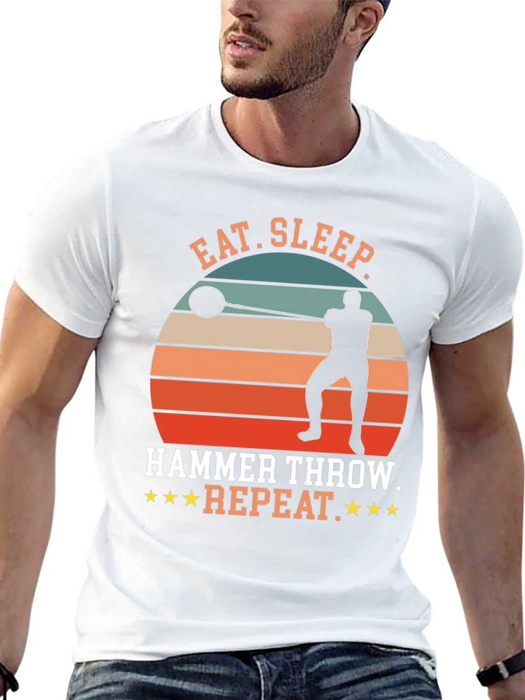 Eat Sleep Hammer Throw Repeat T-Shirt