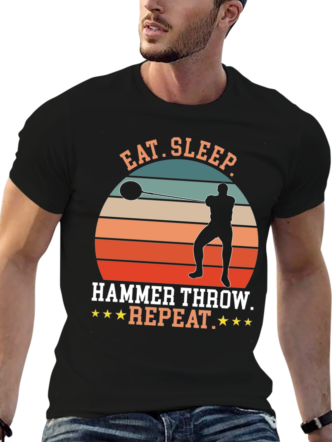 Eat Sleep Hammer Throw Repeat T-Shirt