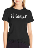El Gamer Black T-Shirt - Cool Graphic Tee
