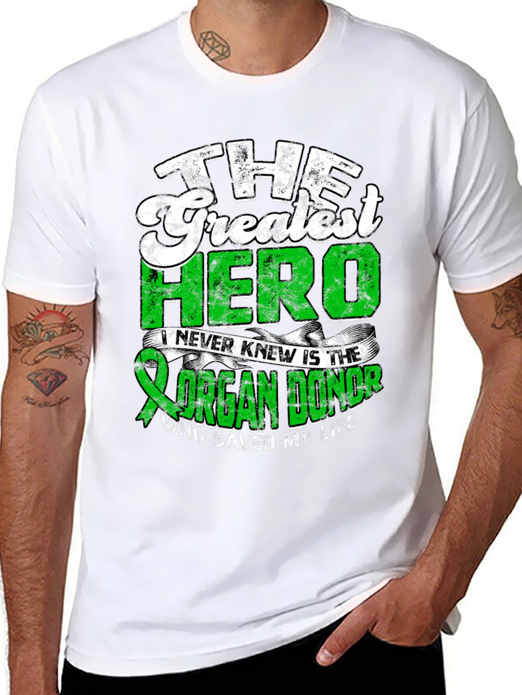 Organ Donor Hero Graphic T-Shirt