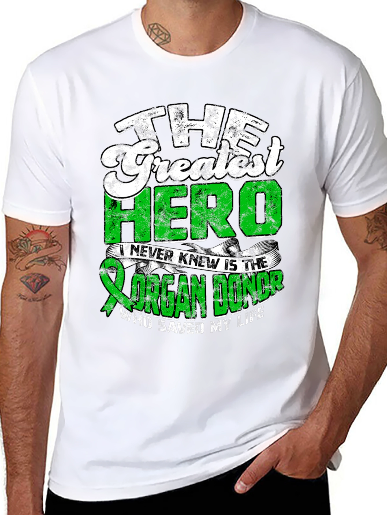 Organ Donor Hero Graphic T-Shirt