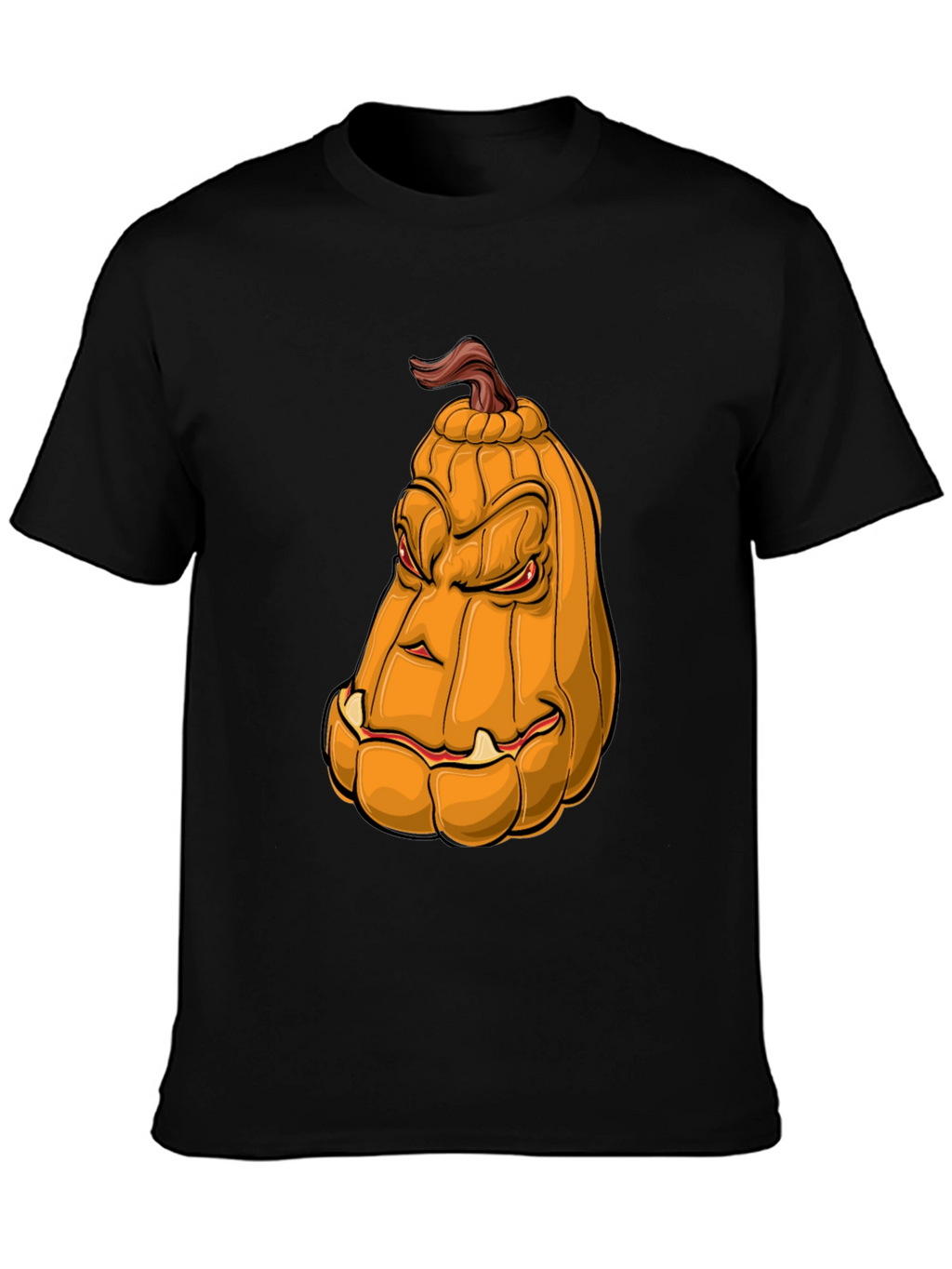 Mens Pumpkin Face Graphic Tee - Halloween Style