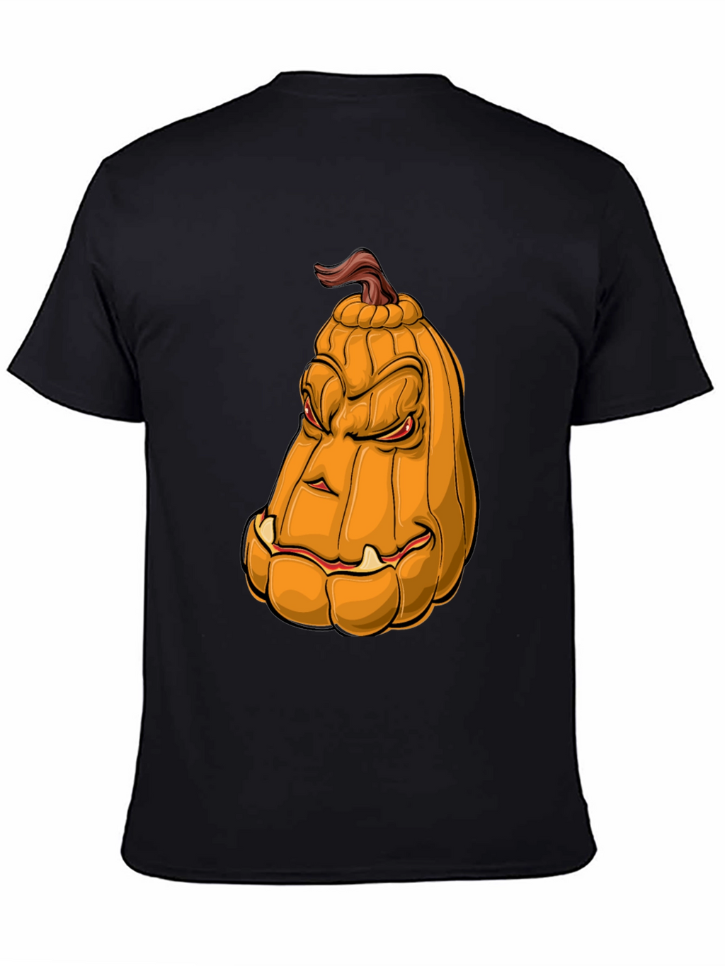 Mens Pumpkin Face Graphic Tee - Halloween Style