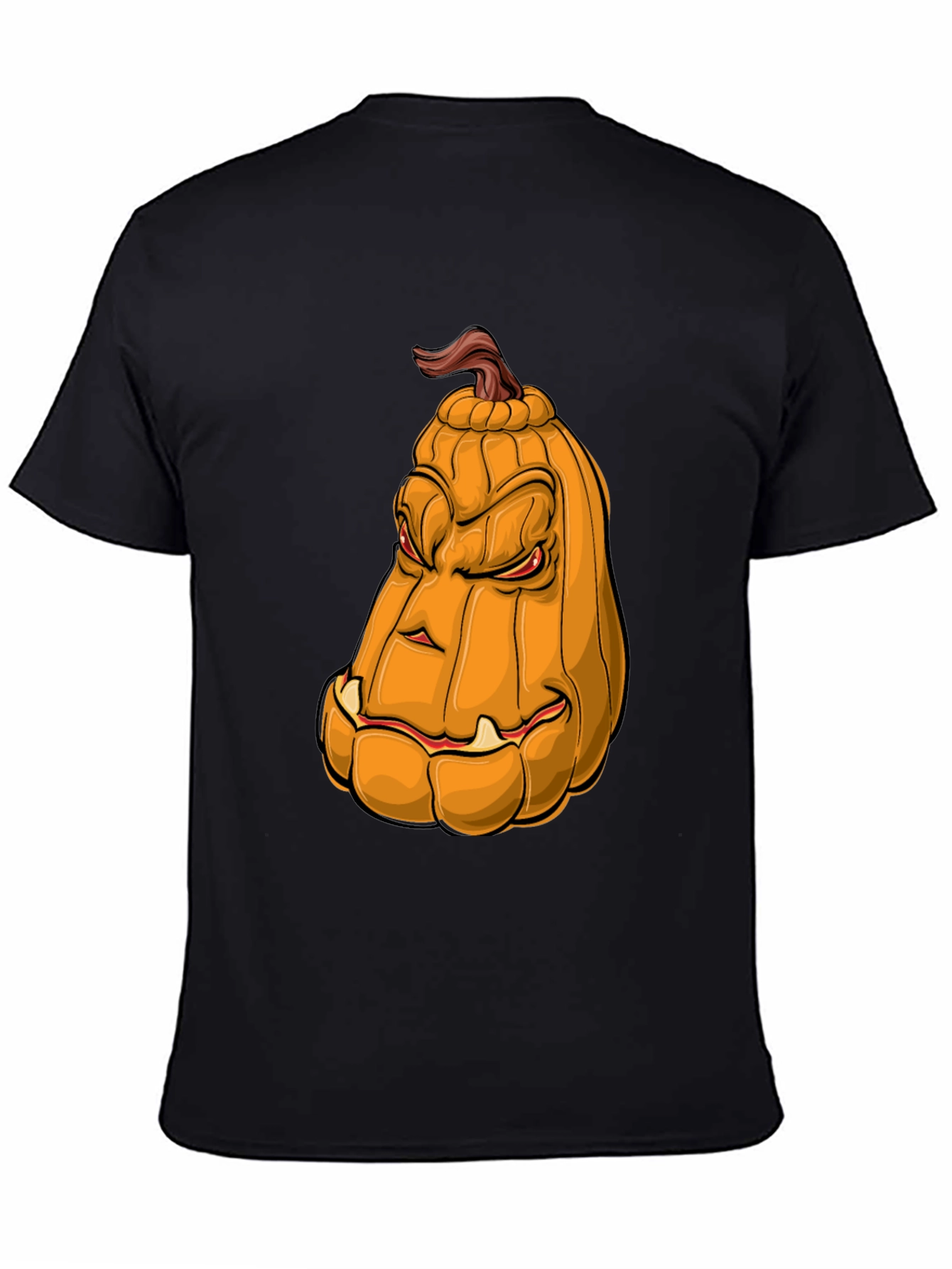 Mens Pumpkin Face Graphic Tee - Halloween Style