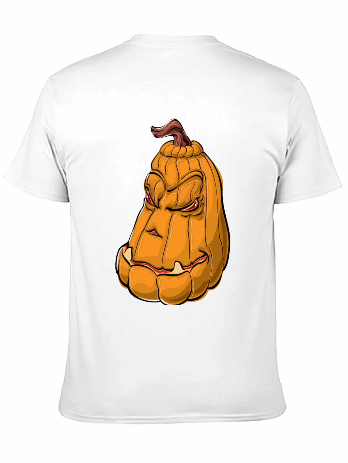 Mens Pumpkin Face Graphic Tee - Halloween Style