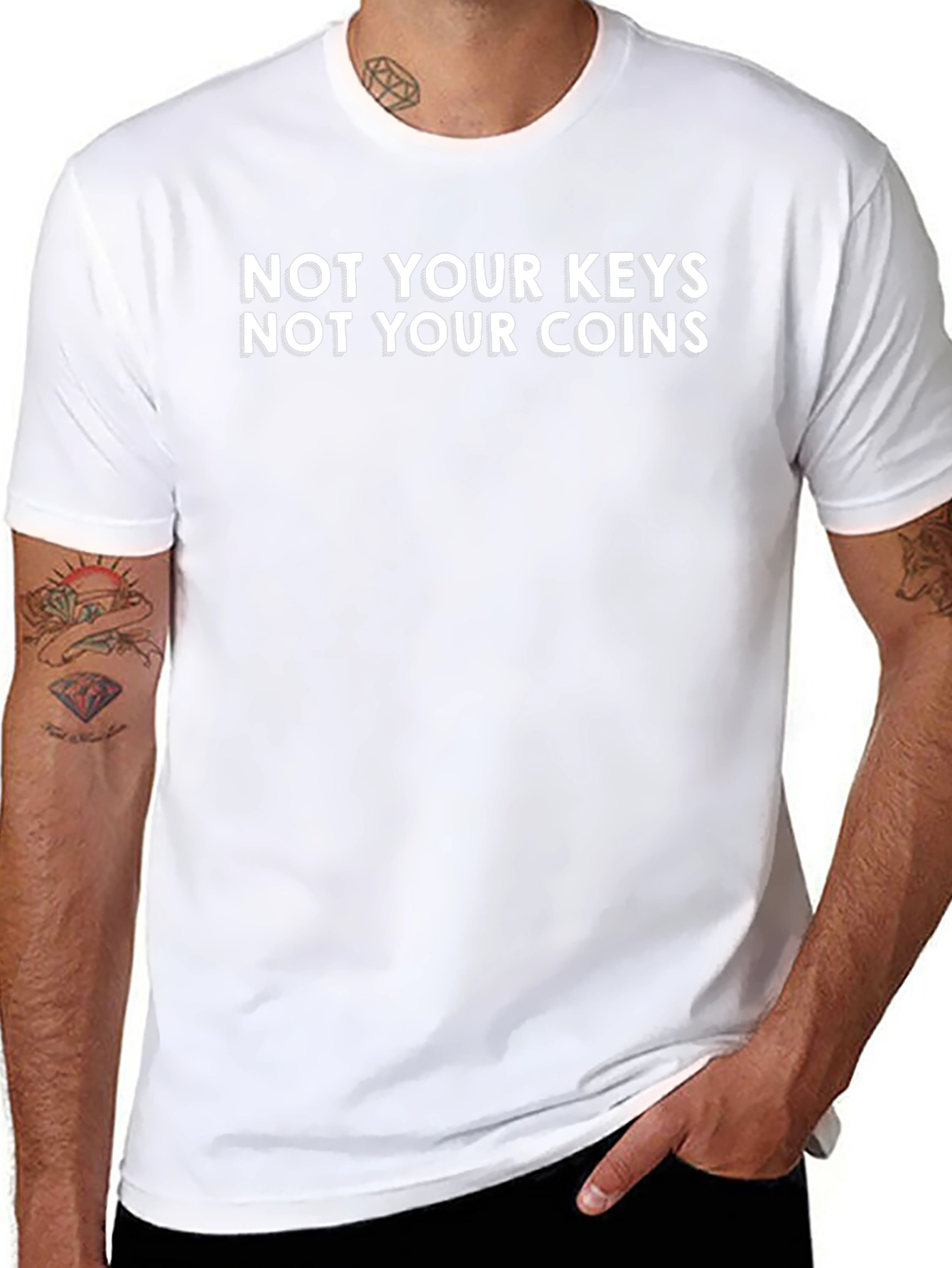 Not Your Keys Not Your Coins Black T-Shirt