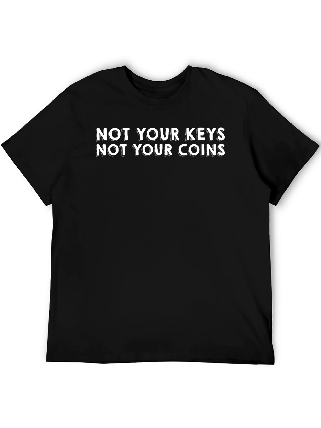 Not Your Keys Not Your Coins Black T-Shirt