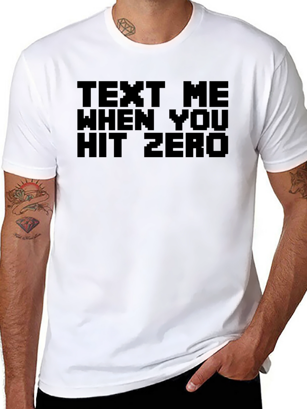 Text Me When You Hit Zero Novelty T-Shirt