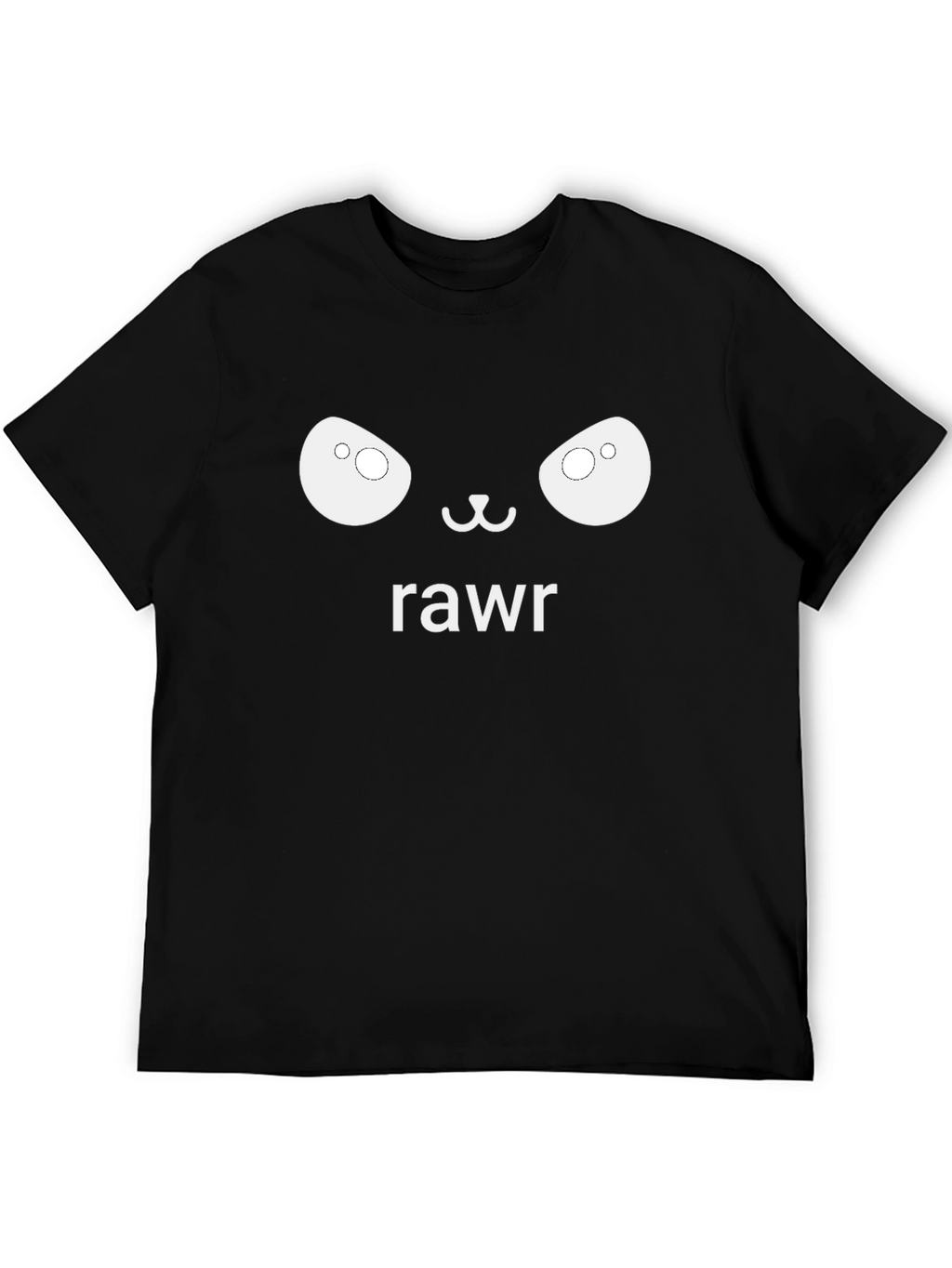 Rawr Bear Face Graphic T-Shirt - Black