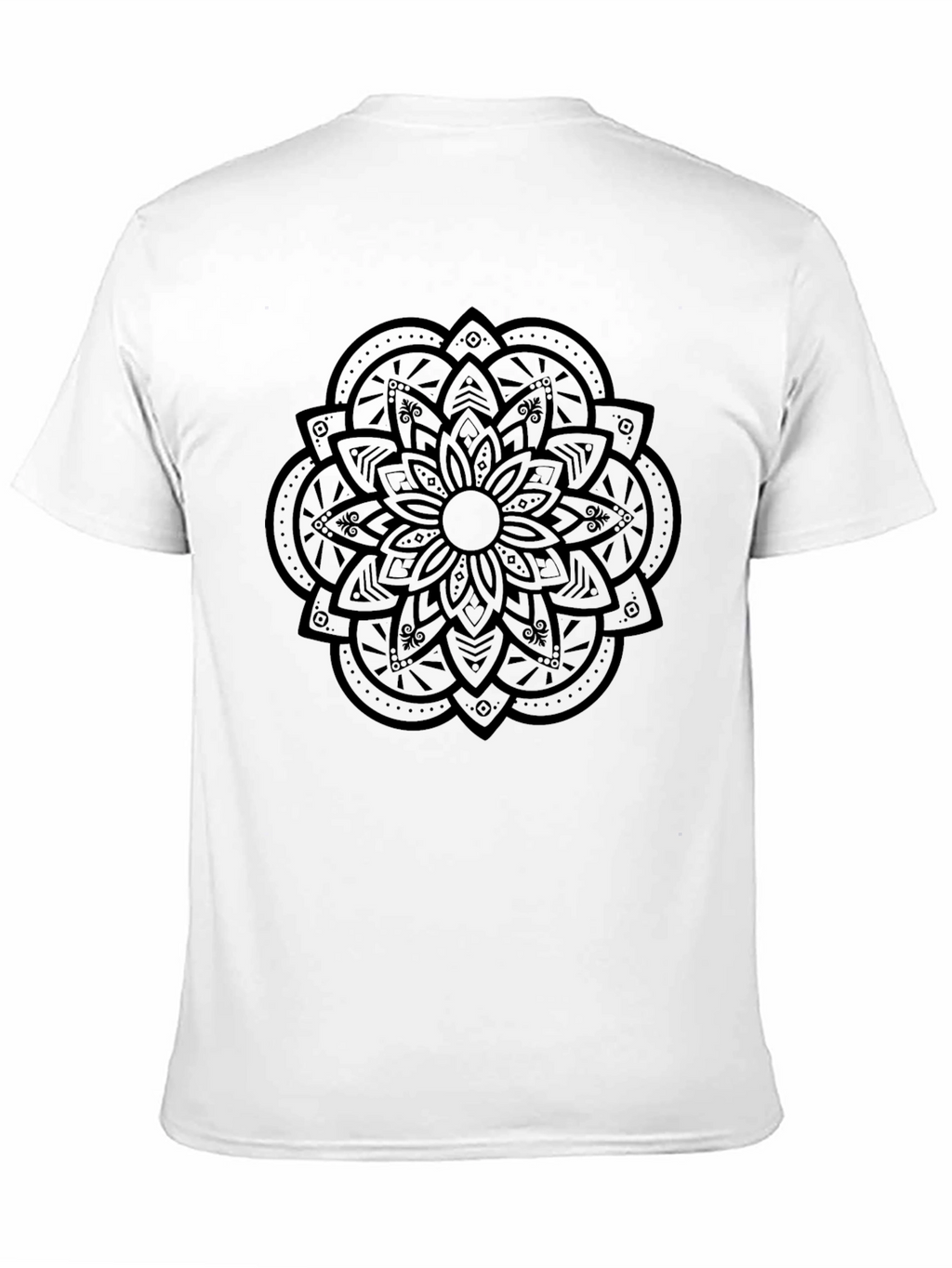 Mandala Graphic Print Black T-Shirt