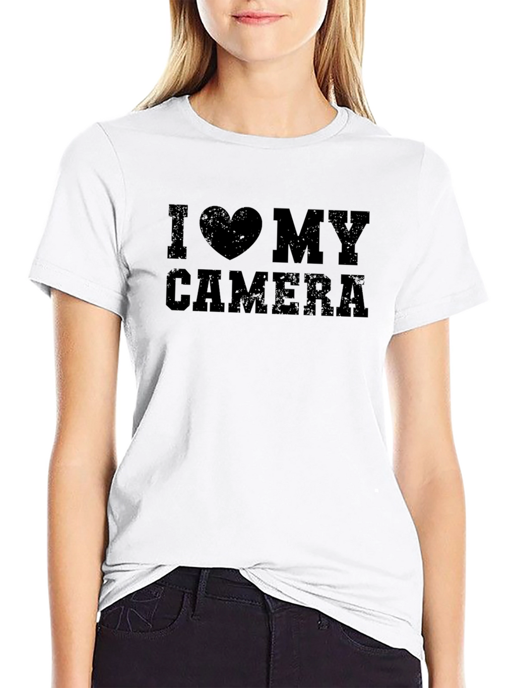 I Heart My Camera - Black Graphic Tee