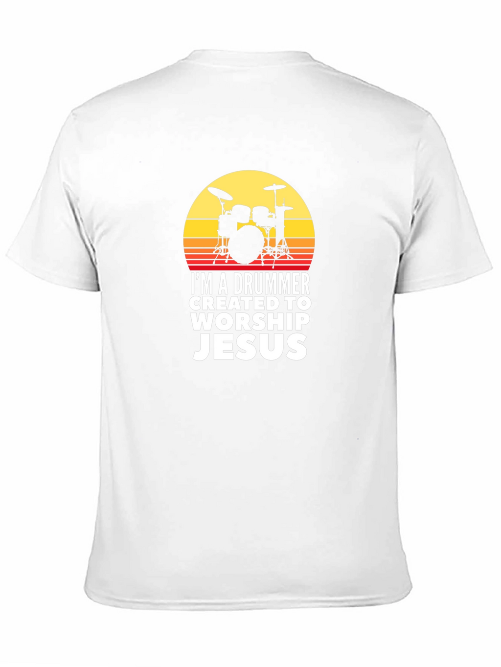Drummer Worship Jesus T-Shirt - Christian Music Tee