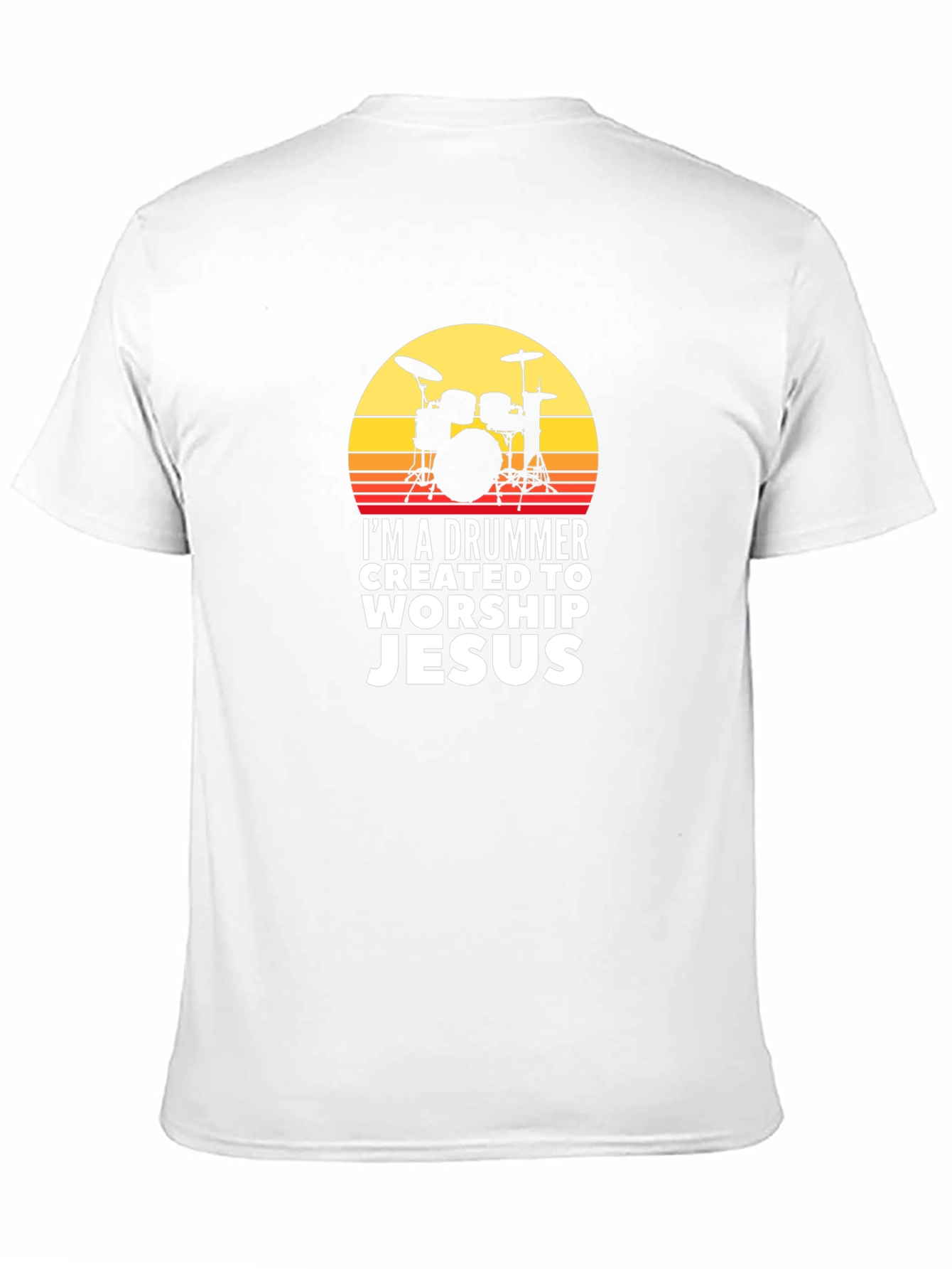 Drummer Worship Jesus T-Shirt - Christian Music Tee
