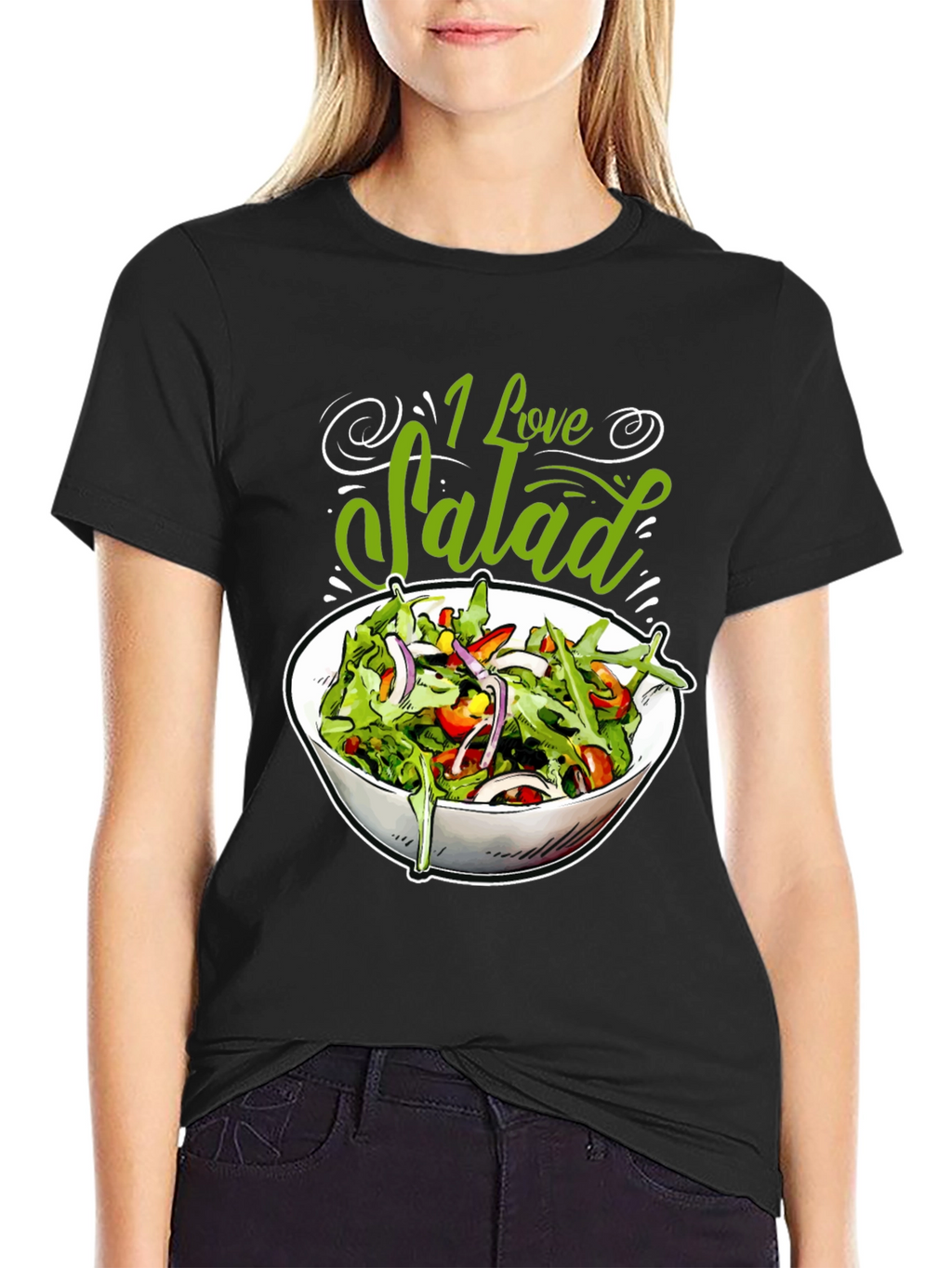 I Love Salad Graphic Tee - Foodie T-Shirt