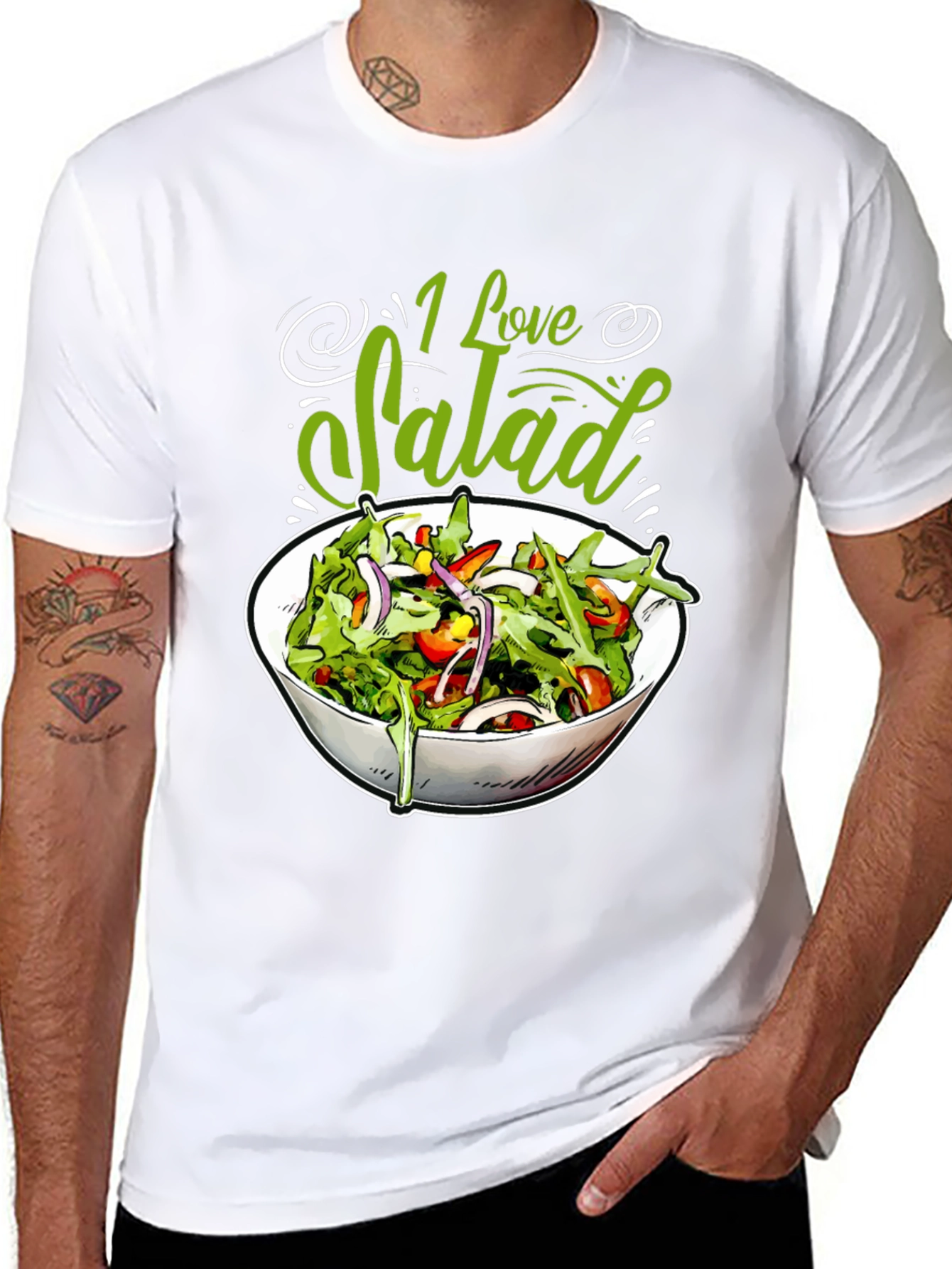 I Love Salad Graphic Tee - Foodie T-Shirt