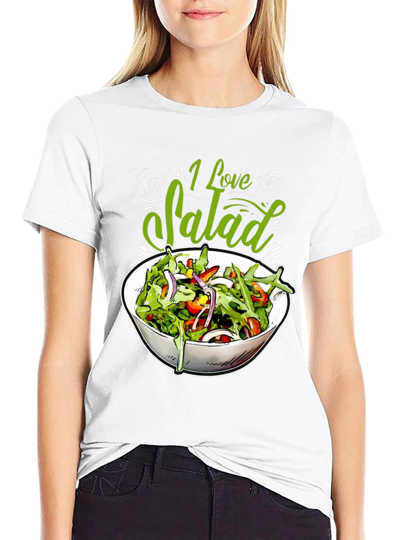 I Love Salad Graphic Tee - Foodie T-Shirt