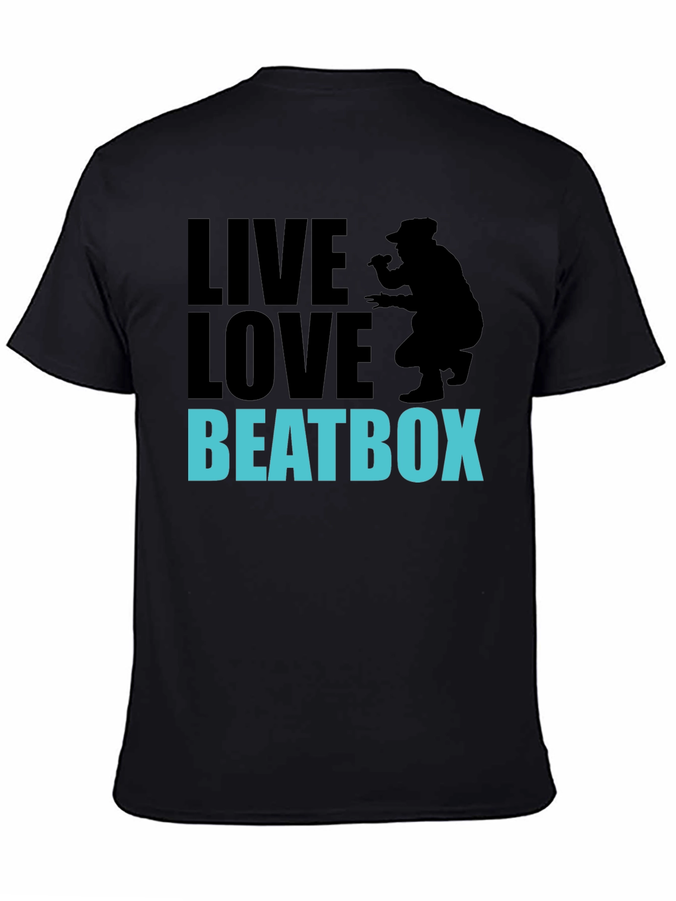 Live Love Beatbox Graphic Tee - Cool Beatboxer Design
