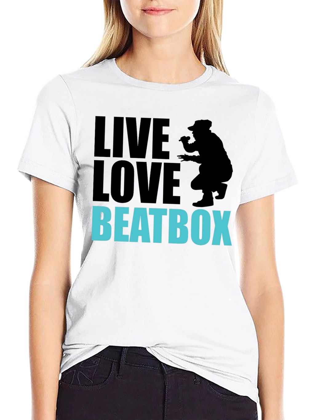 Live Love Beatbox Graphic Tee - Cool Beatboxer Design