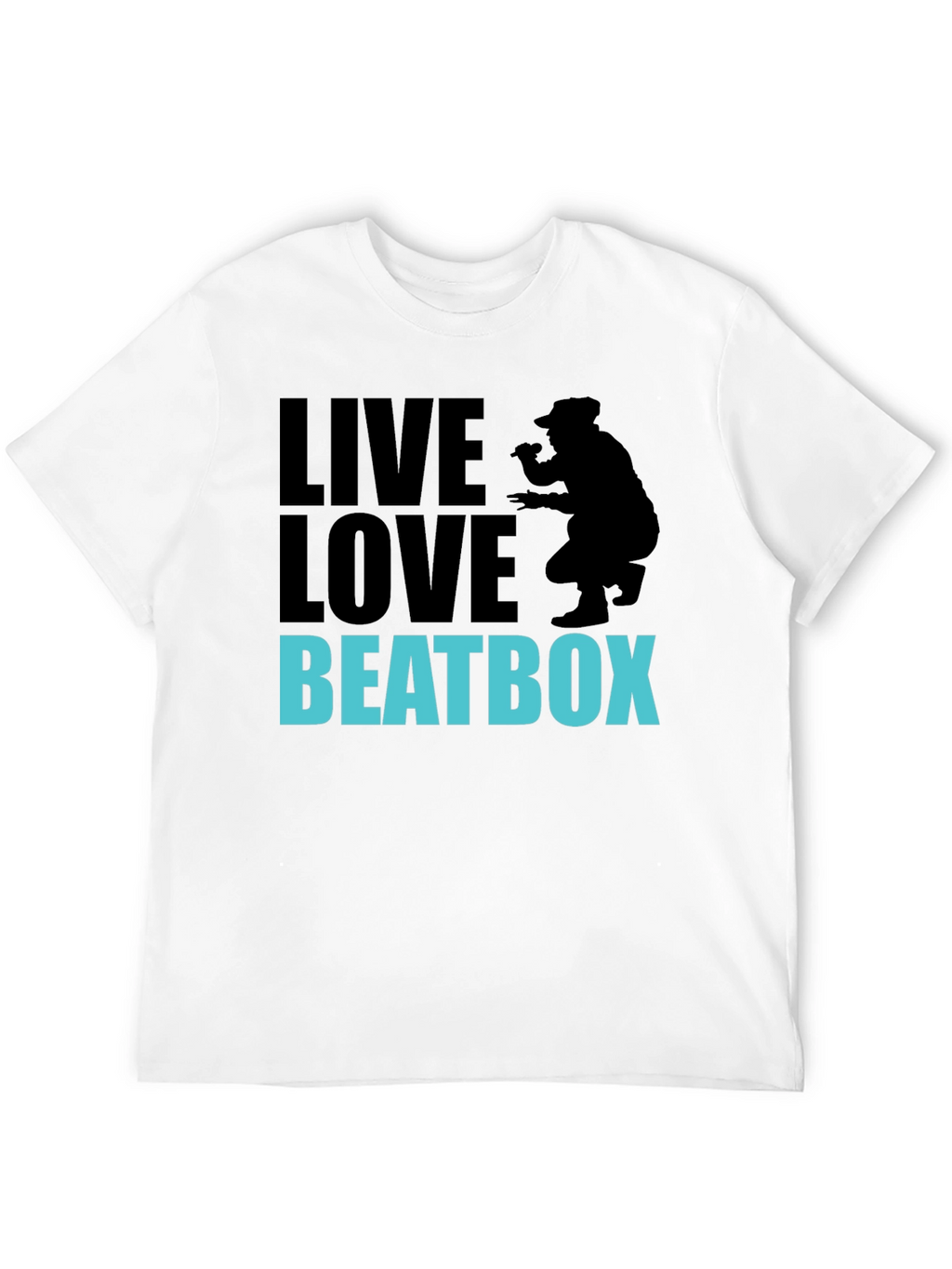 Live Love Beatbox Graphic Tee - Cool Beatboxer Design