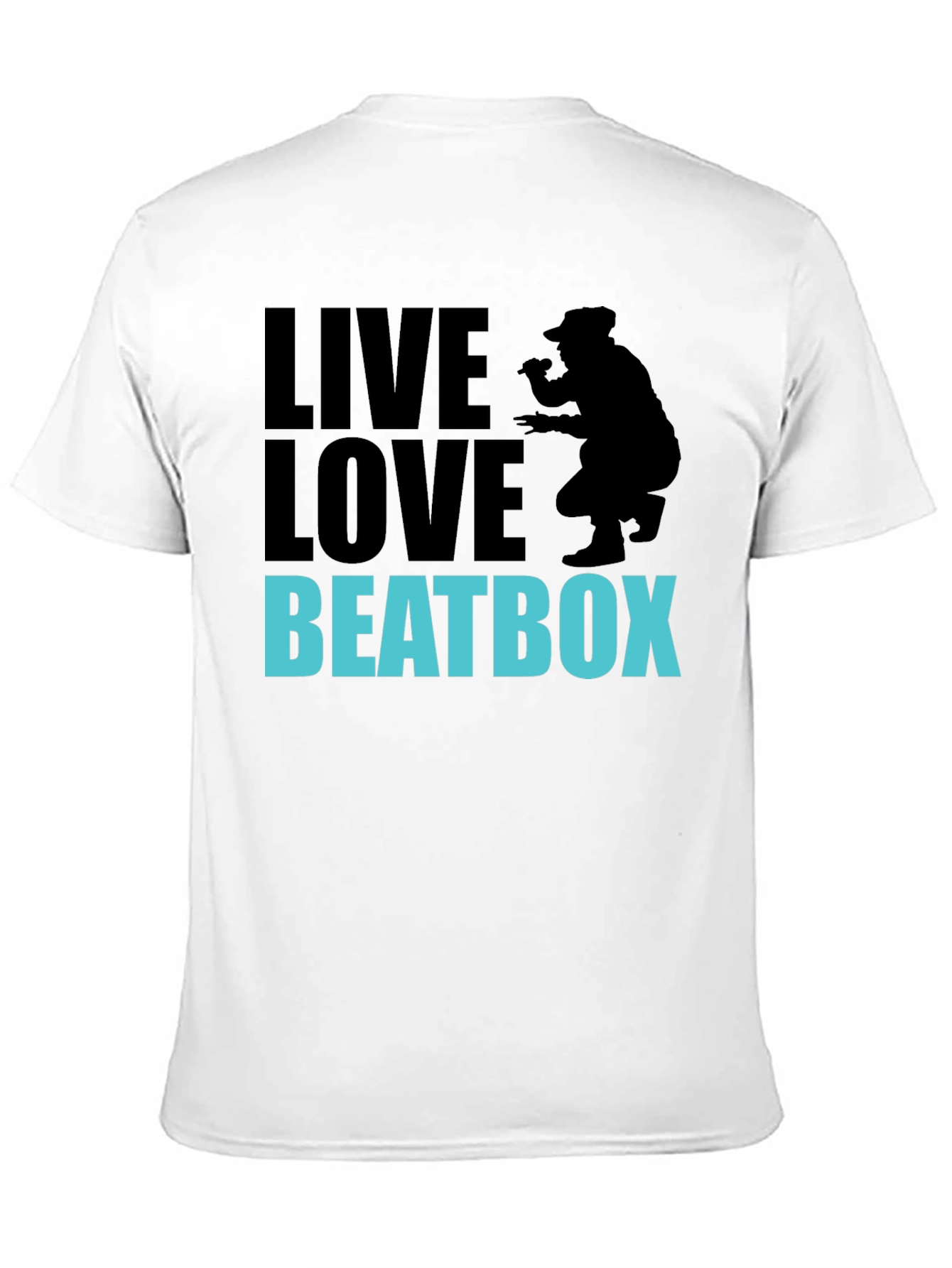 Live Love Beatbox Graphic Tee - Cool Beatboxer Design
