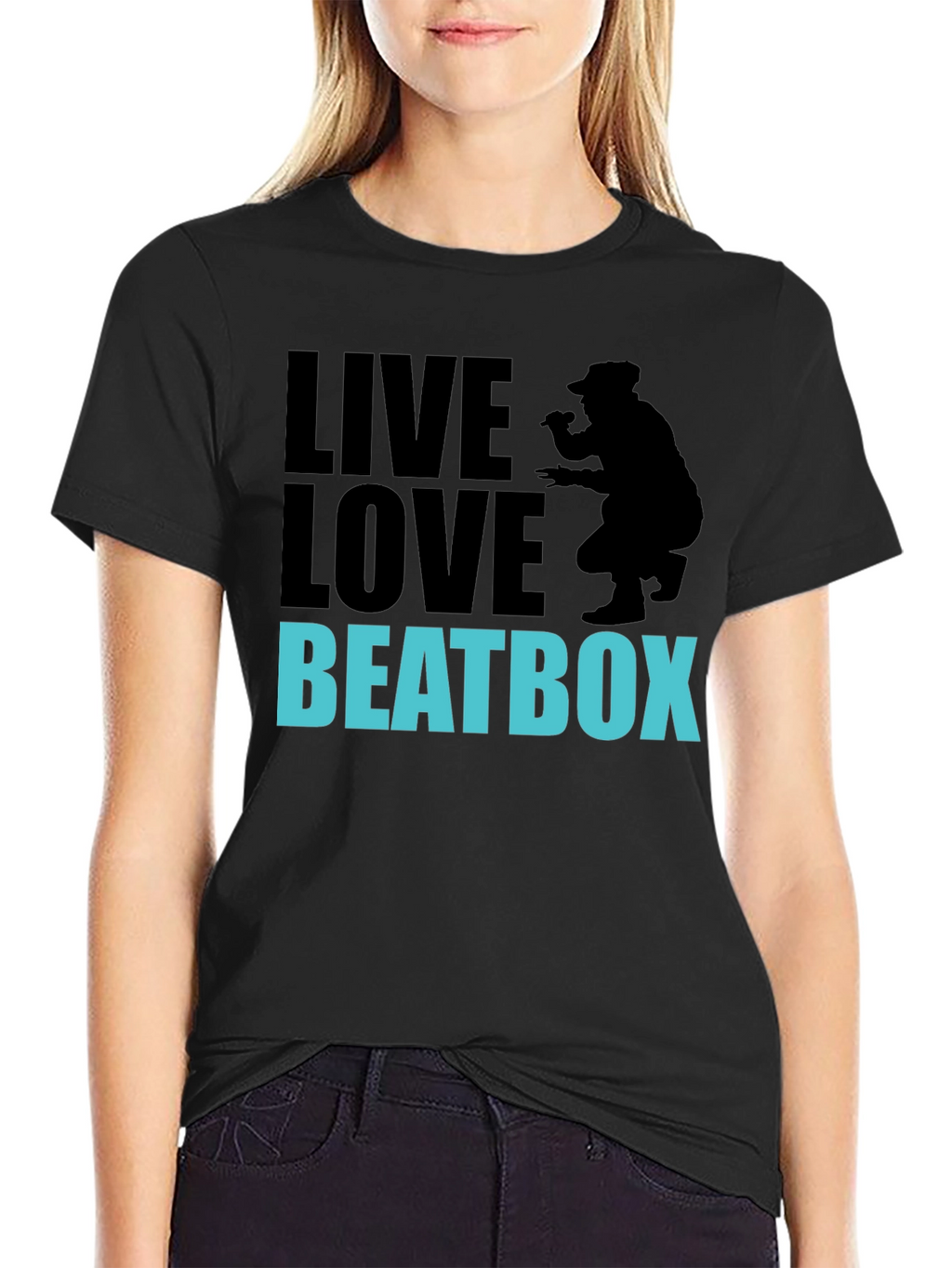 Live Love Beatbox Graphic Tee - Cool Beatboxer Design