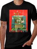 Floral Balcony T-Shirt: Unique Graphic Tee