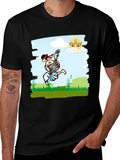 Bengali Drummer T-Shirt - Festive Indian Art Design