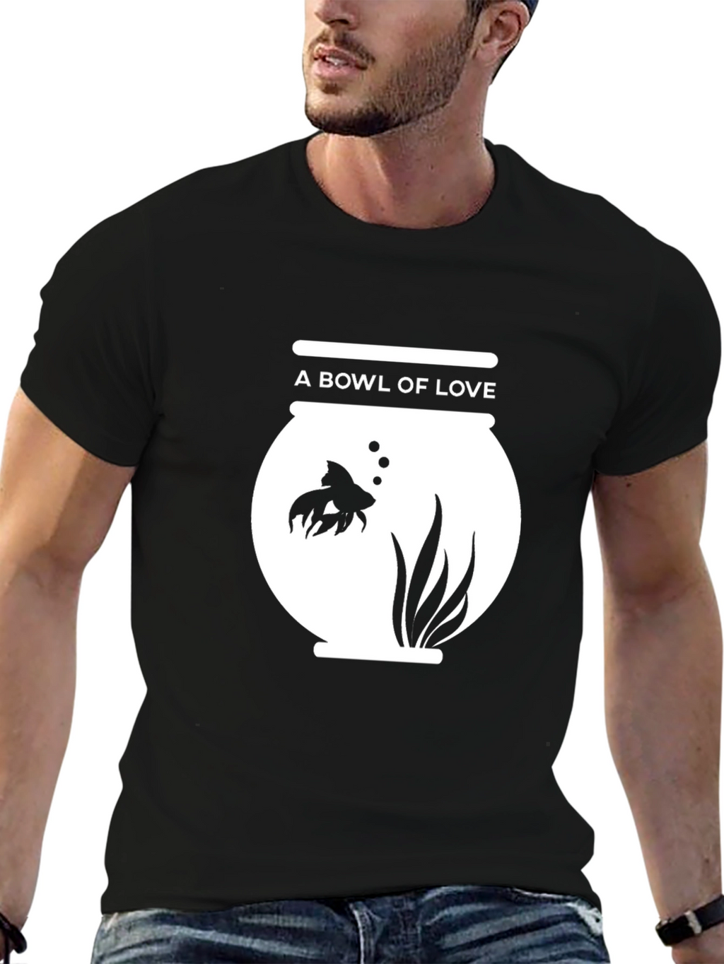 A Bowl of Love Graphic Tee - Black