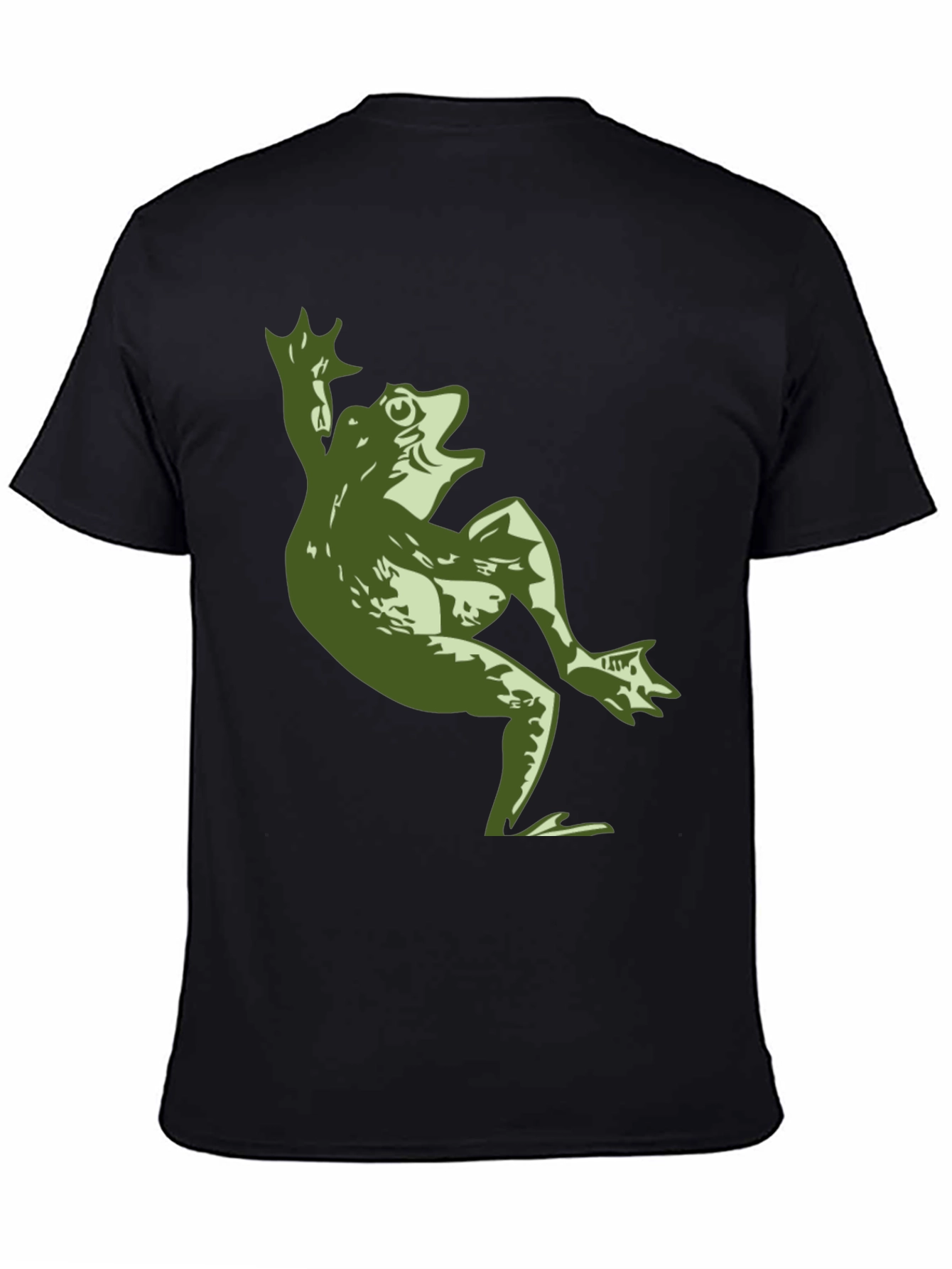 Cool Frog Graphic Black T-Shirt