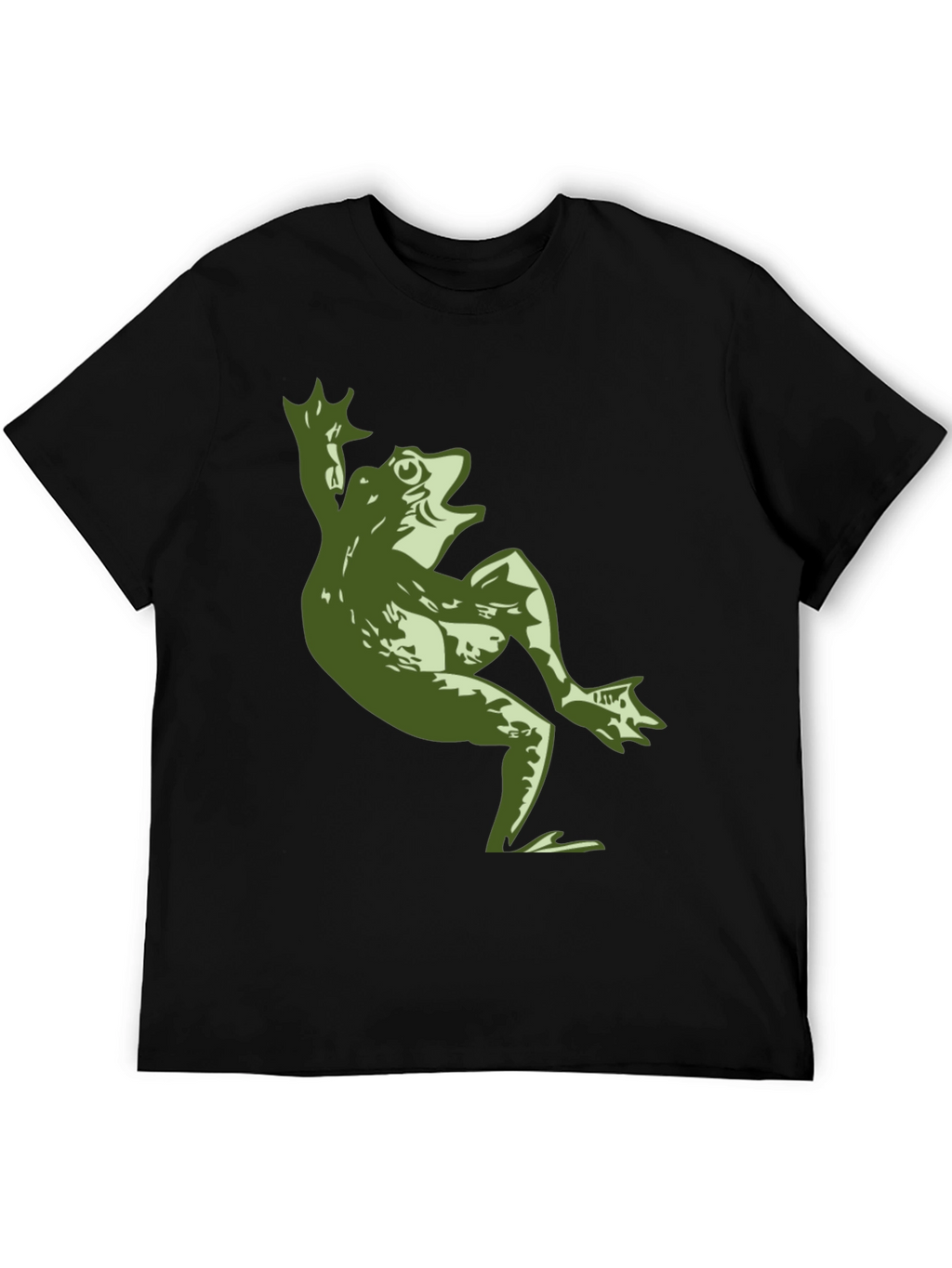 Cool Frog Graphic Black T-Shirt