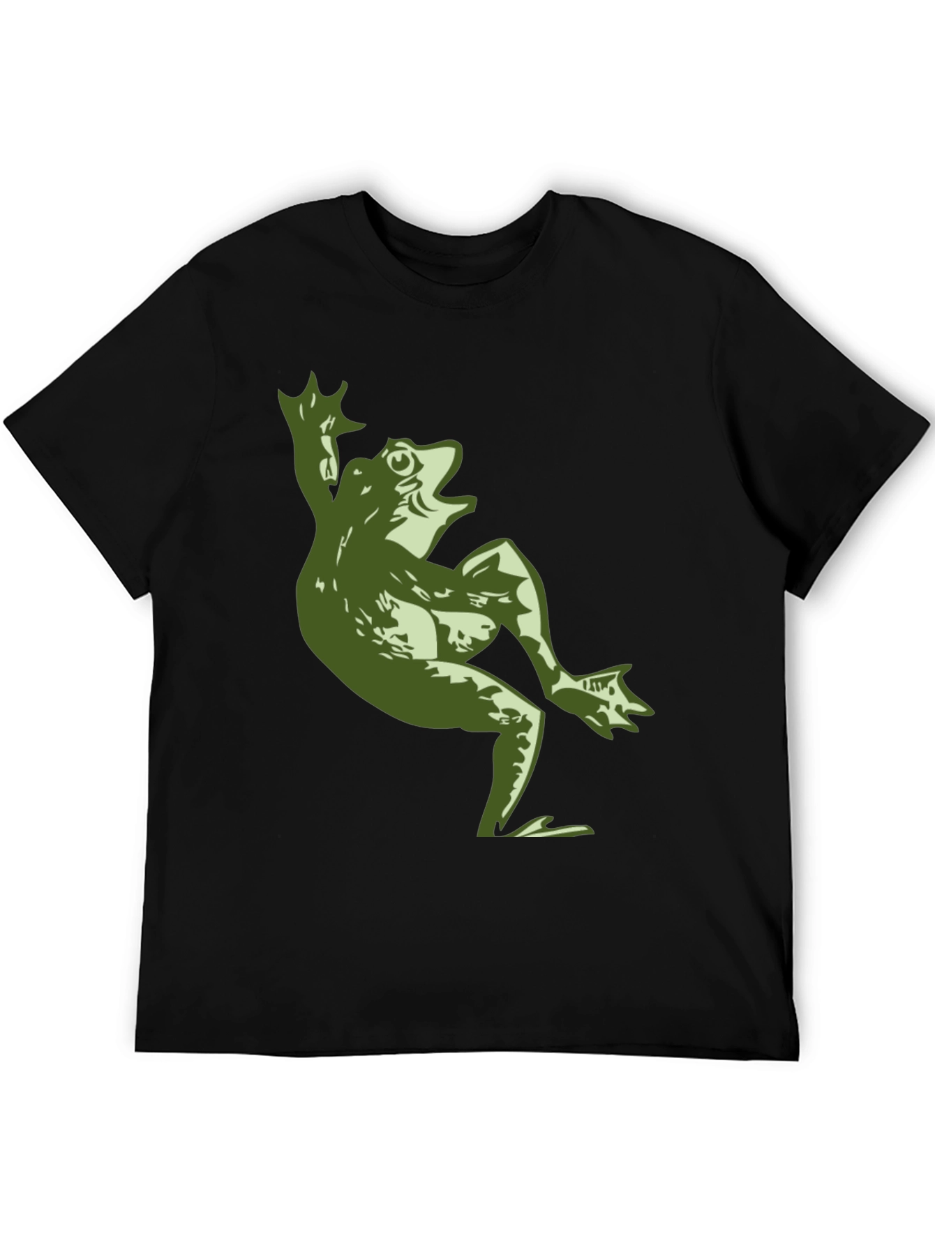 Cool Frog Graphic Black T-Shirt