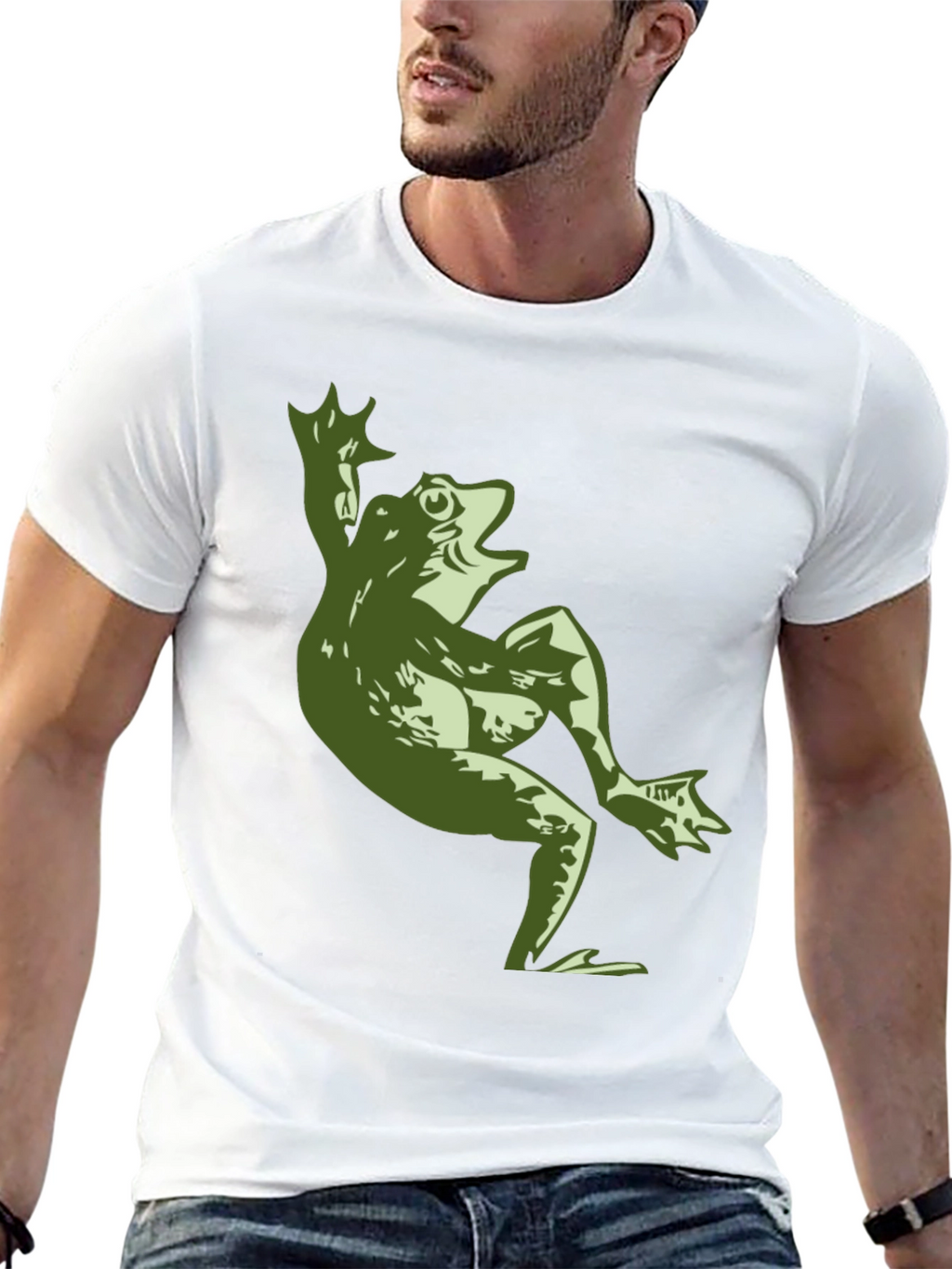 Cool Frog Graphic Black T-Shirt